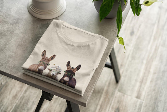 Farm Animals Tee | Donkey, Sheep Illustration, Soft Heart Fierce Mind