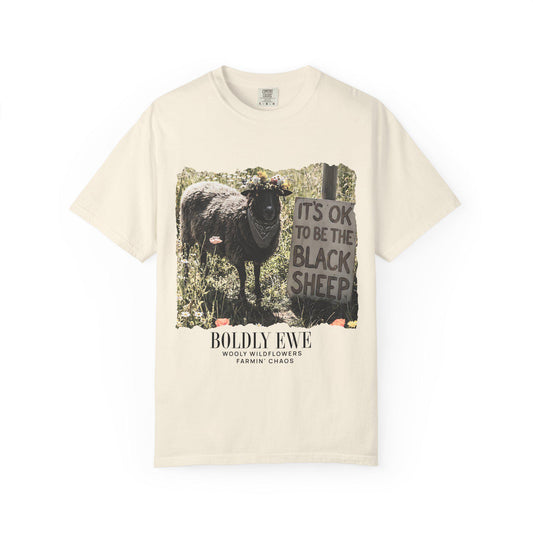 Black Sheep Graphic T-Shirt | Boldly Ewe Design