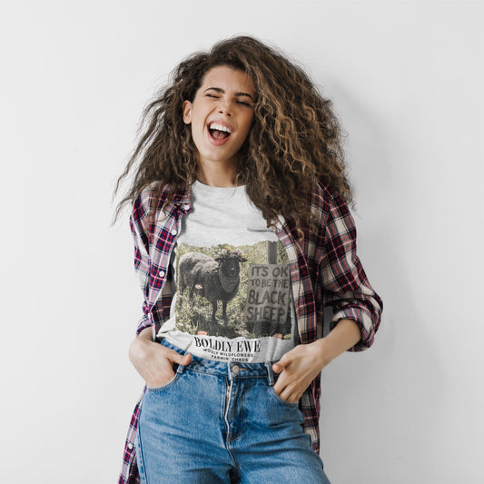 Black Sheep Graphic T-Shirt | Boldly Ewe Design